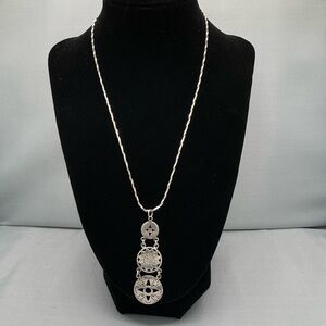 Mexican Silver Pendant Necklace